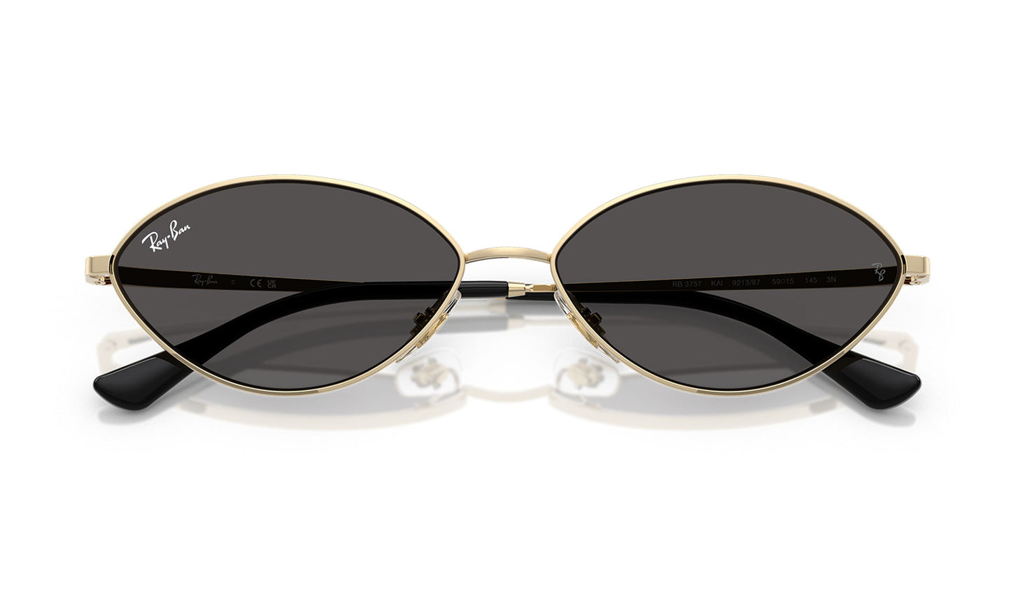 Ray-Ban RB3757 Kai Sunglasses - Pale Gold / Dark Grey
