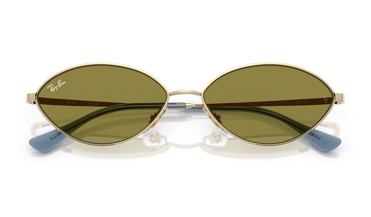 Ray-Ban RB3757 Kai Sunglasses - Pale Gold / Green
