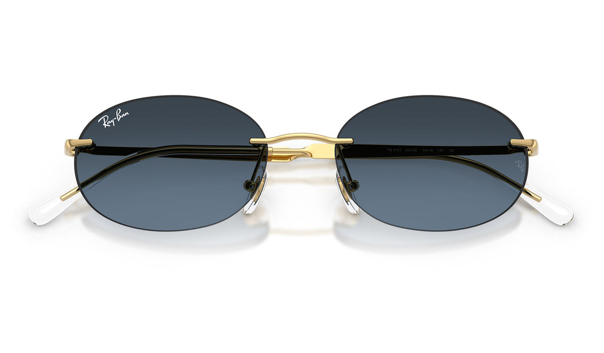 Ray-Ban RB3767 Sunglasses - Arista Gold / Blue Gradient Dark Grey