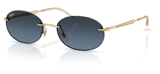 Ray-Ban RB3767 Sunglasses - Arista Gold / Blue Gradient Dark Grey