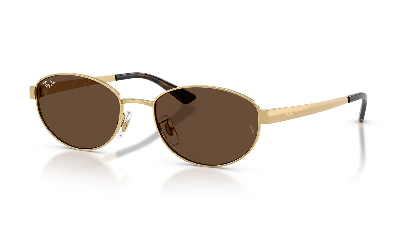 Ray-Ban RB3774D Sunglasses - Arista Gold / Dark Brown