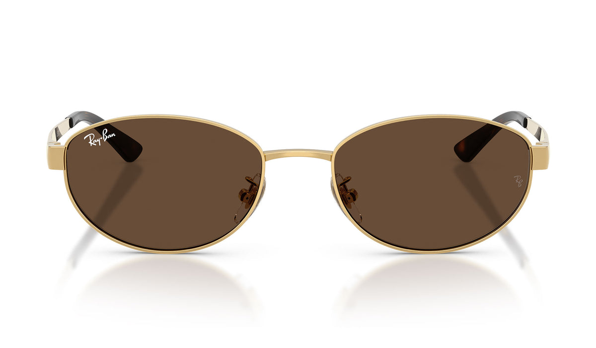Ray-Ban RB3774D Sunglasses - Arista Gold / Dark Brown