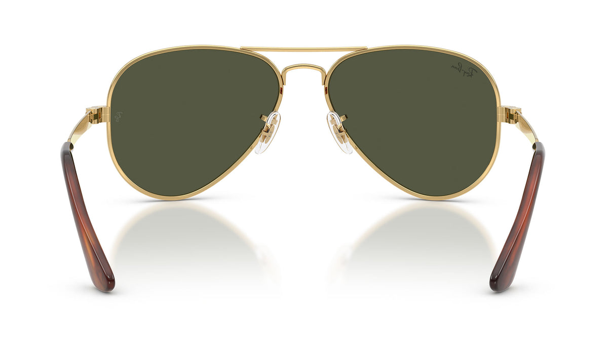 Ray-Ban RB3925 Aviator Max Sunglasses - Arista Gold / Green