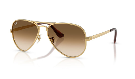 Ray-Ban RB3925 Aviator Max Sunglasses - Arista Gold / Clear Gradient Brown