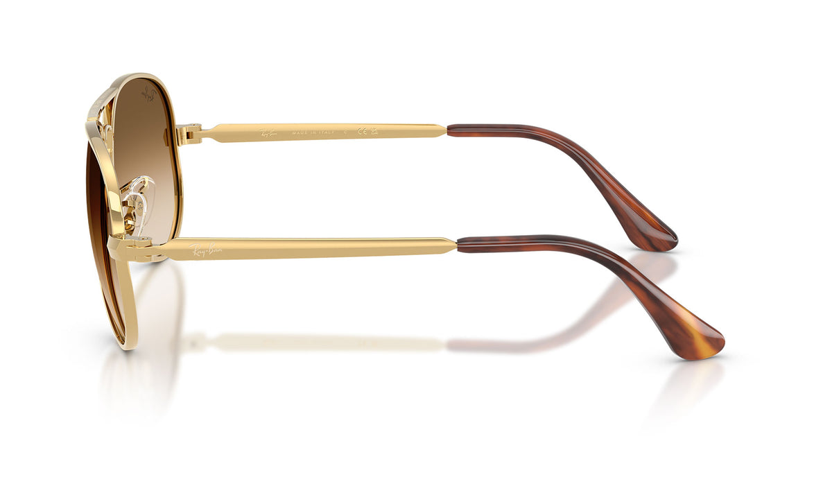 Ray-Ban RB3925 Aviator Max Sunglasses - Arista Gold / Clear Gradient Brown