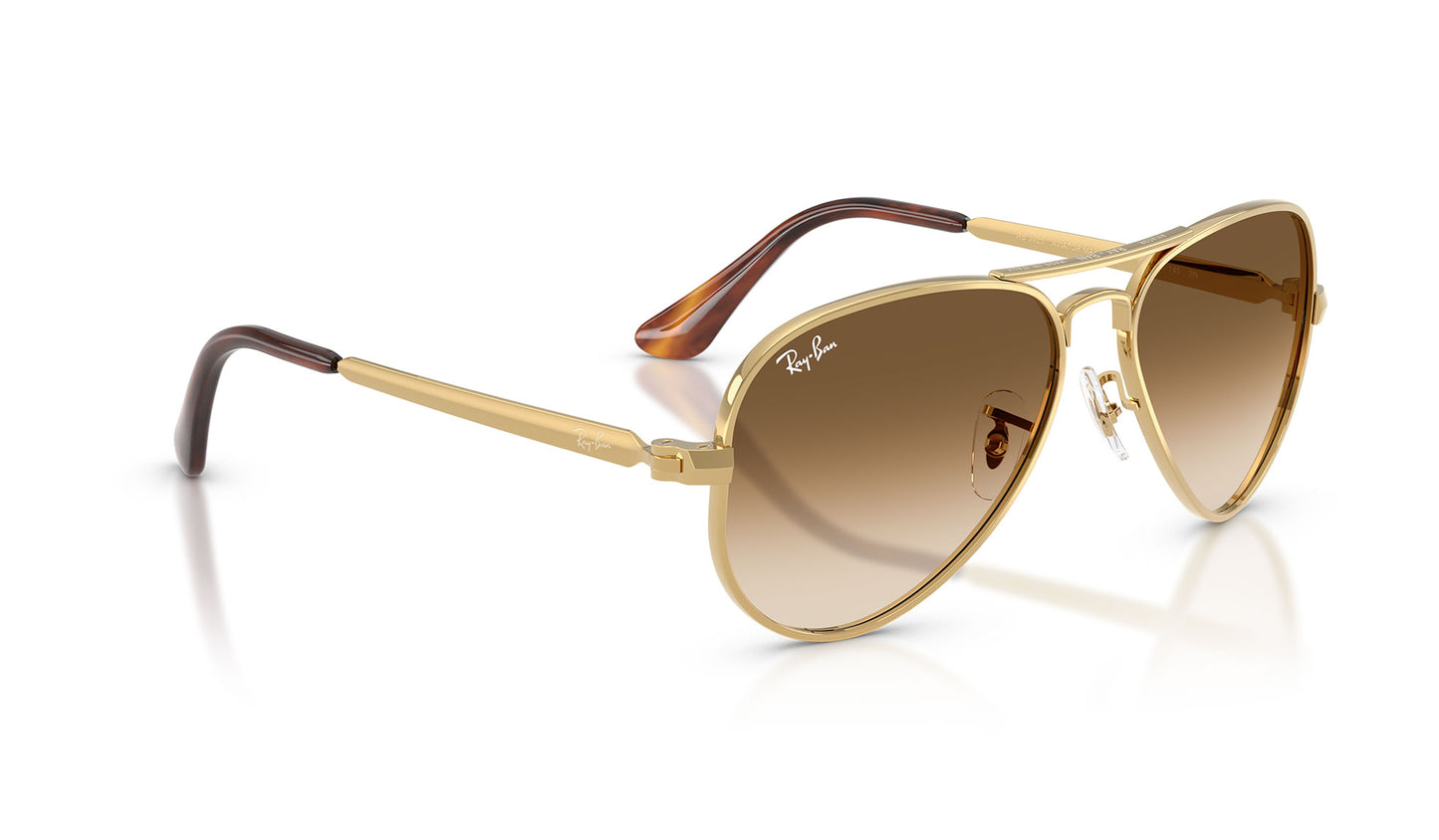 Ray-Ban RB3925 Aviator Max Sunglasses - Arista Gold / Clear Gradient Brown
