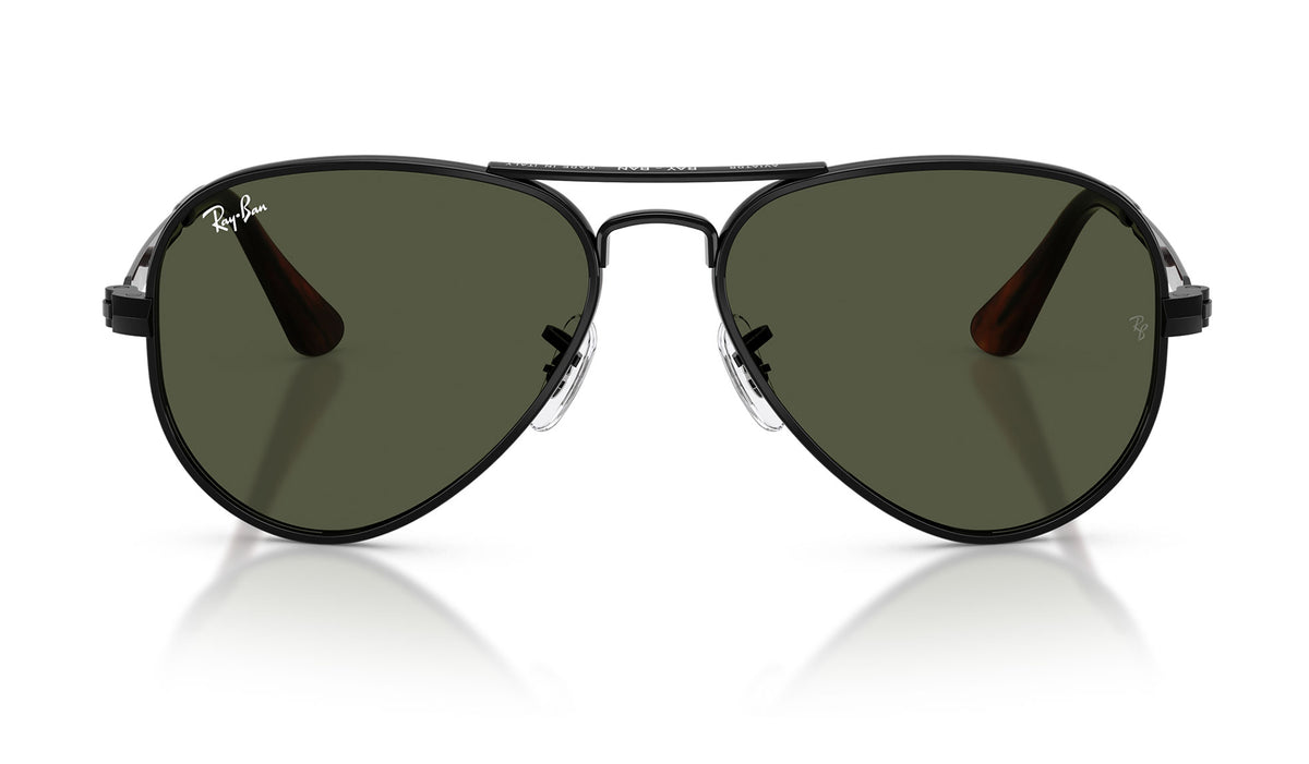 Ray-Ban RB3925 Aviator Max Sunglasses - Black / Green
