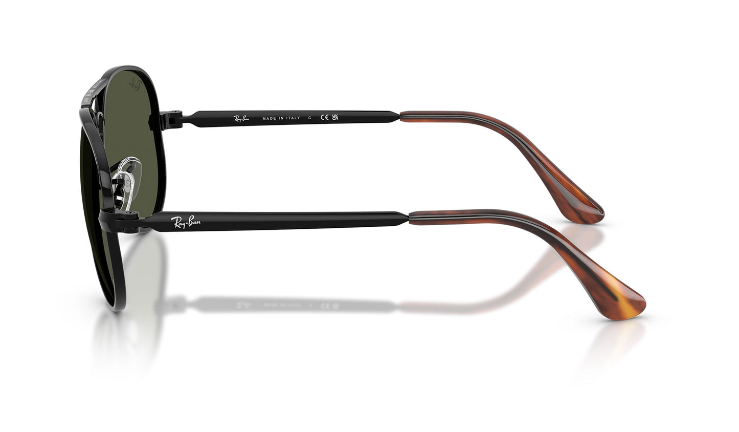 Ray-Ban RB3925 Aviator Max Sunglasses - Black / Green