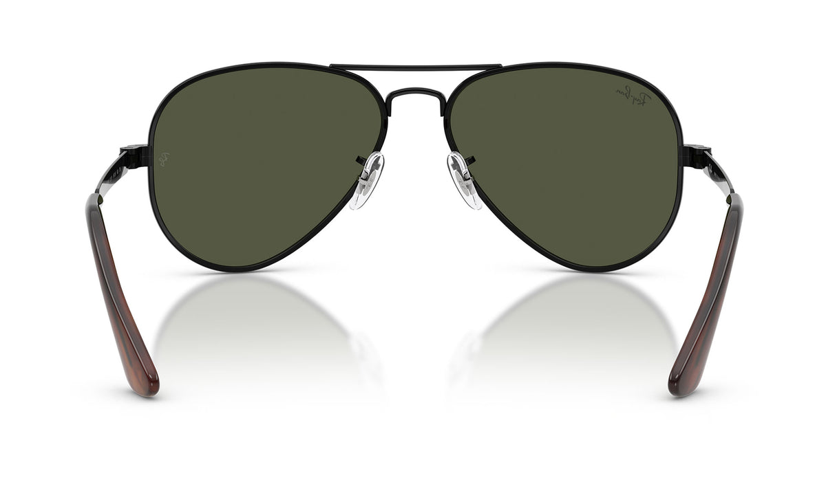 Ray-Ban RB3925 Aviator Max Sunglasses - Black / Green