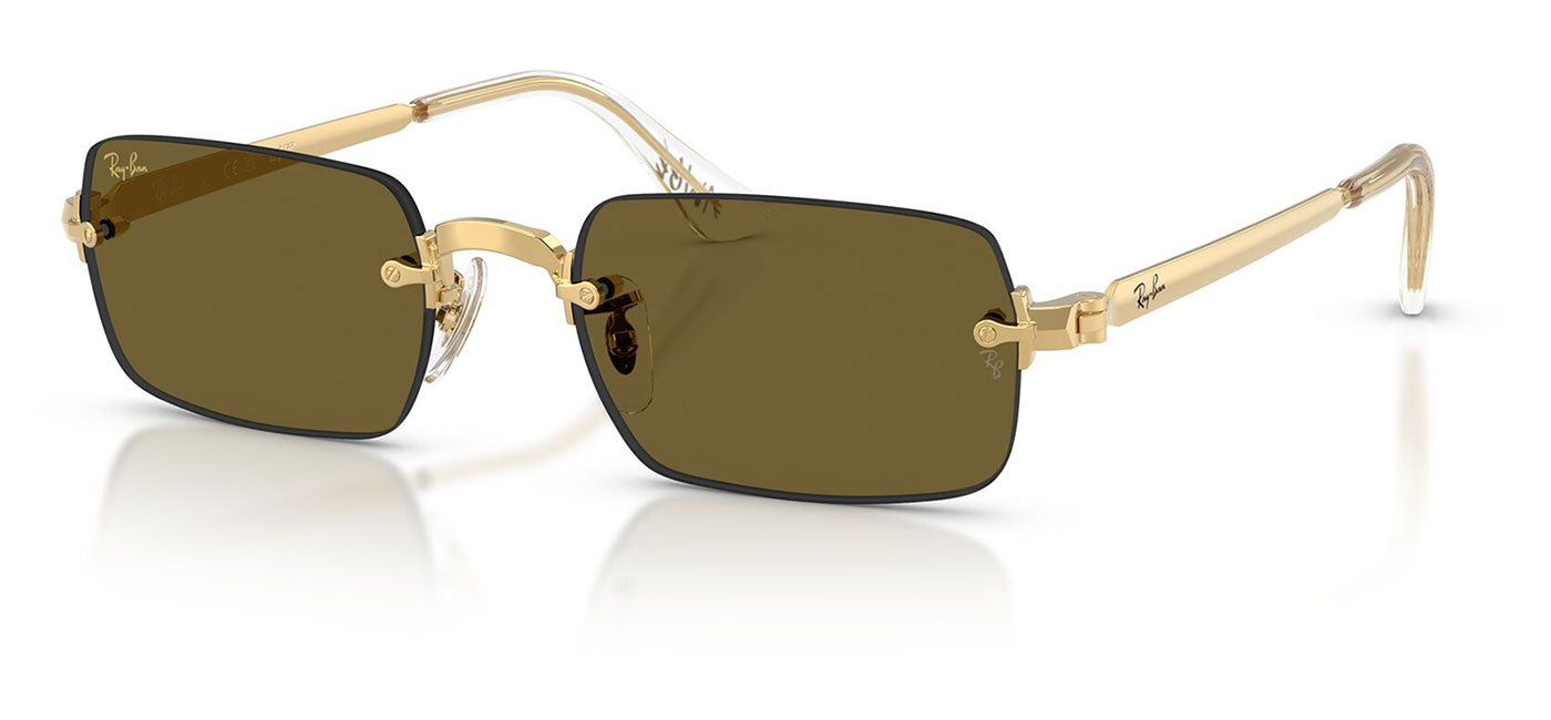 Ray-Ban RB3928 By A$AP Rocky Sunglasses - Arista Gold / Dark Brown