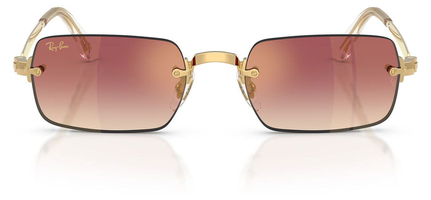Ray-Ban RB3928 By A$AP Rocky Sunglasses - Arista Gold / Clear Gradient Dark Violet