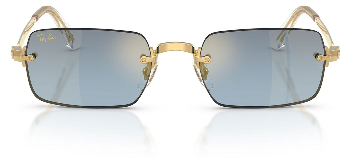Ray-Ban RB3928 By A$AP Rocky Sunglasses - Arista Gold / Blue Gradient Dark Grey