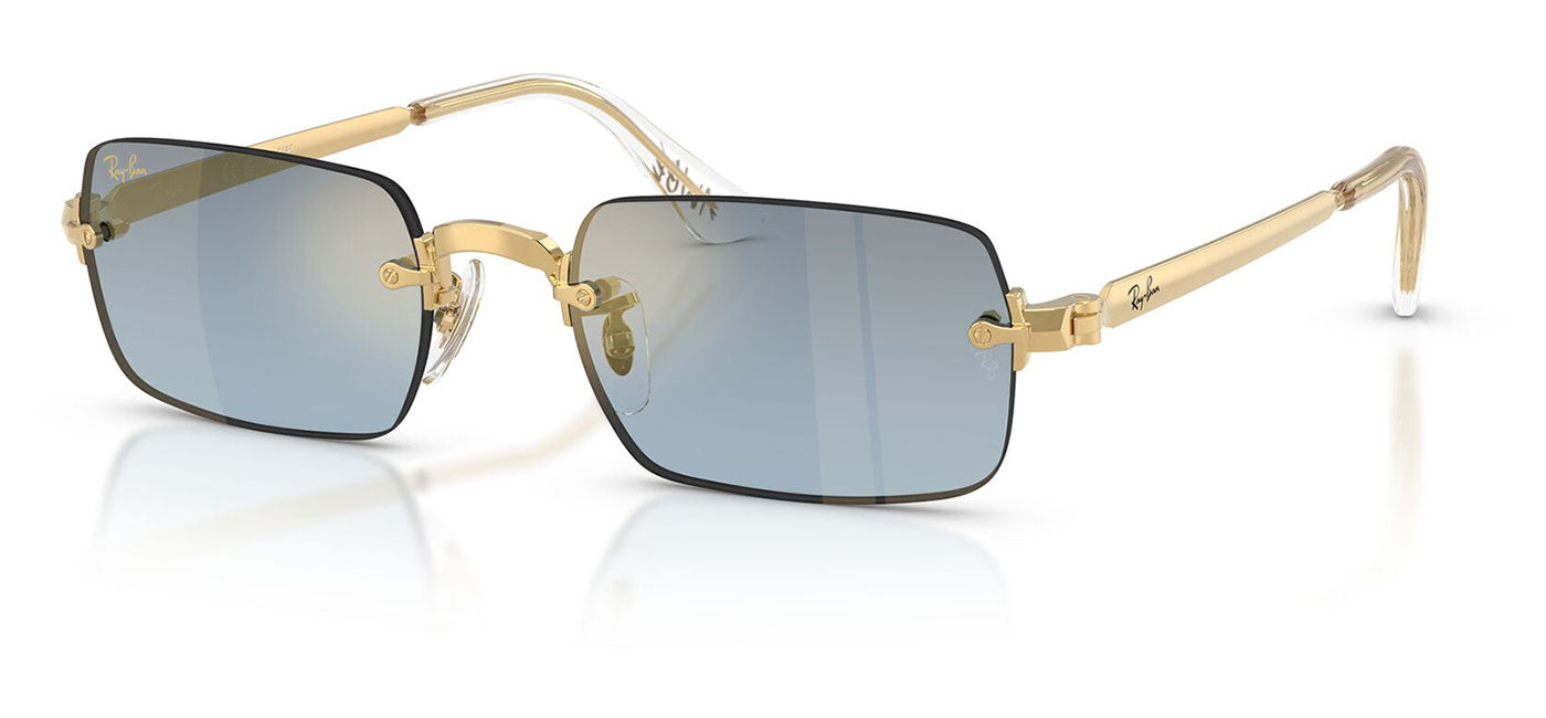 Ray-Ban RB3928 By A$AP Rocky Sunglasses - Arista Gold / Blue Gradient Dark Grey