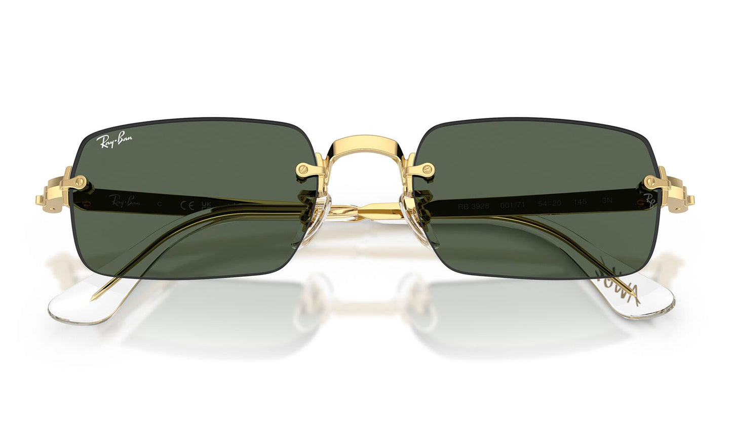 Ray-Ban RB3928 By A$AP Rocky Sunglasses - Arista Gold / Dark Green