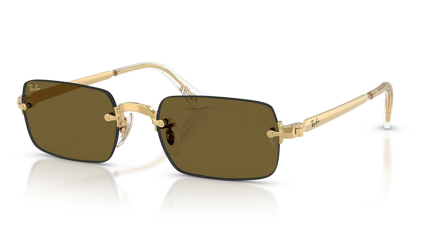 Ray-Ban RB3928 By A$AP Rocky Sunglasses - Arista Gold / Dark Brown