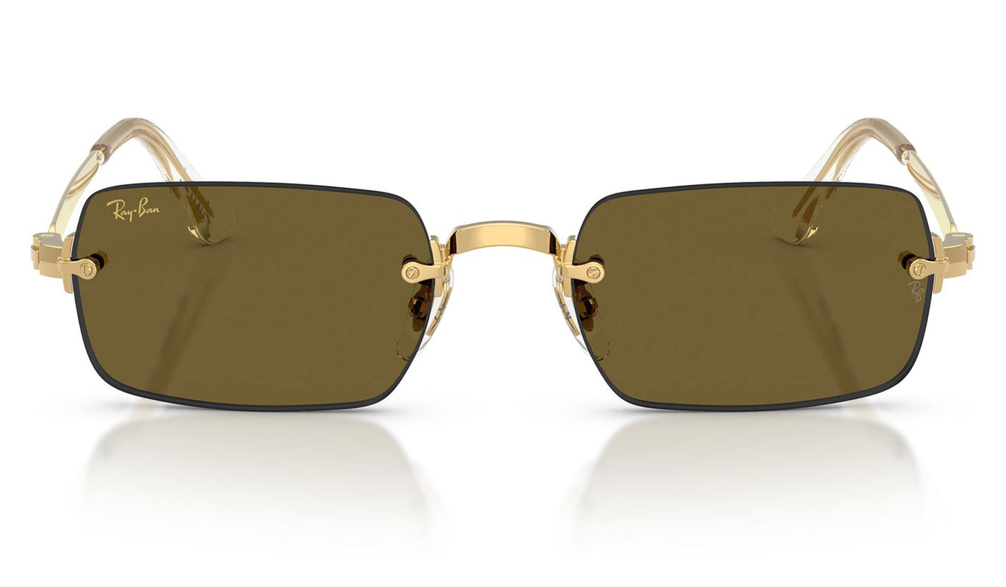 Ray-Ban RB3928 By A$AP Rocky Sunglasses - Arista Gold / Dark Brown