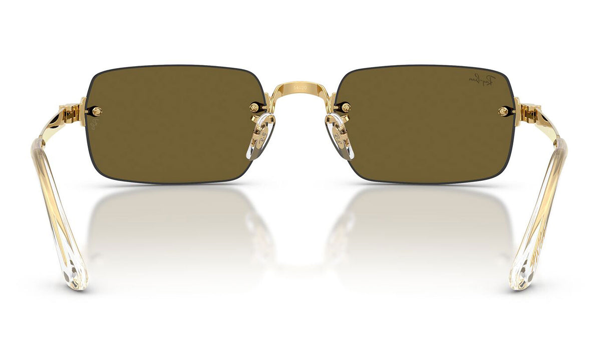 Ray-Ban RB3928 By A$AP Rocky Sunglasses - Arista Gold / Dark Brown
