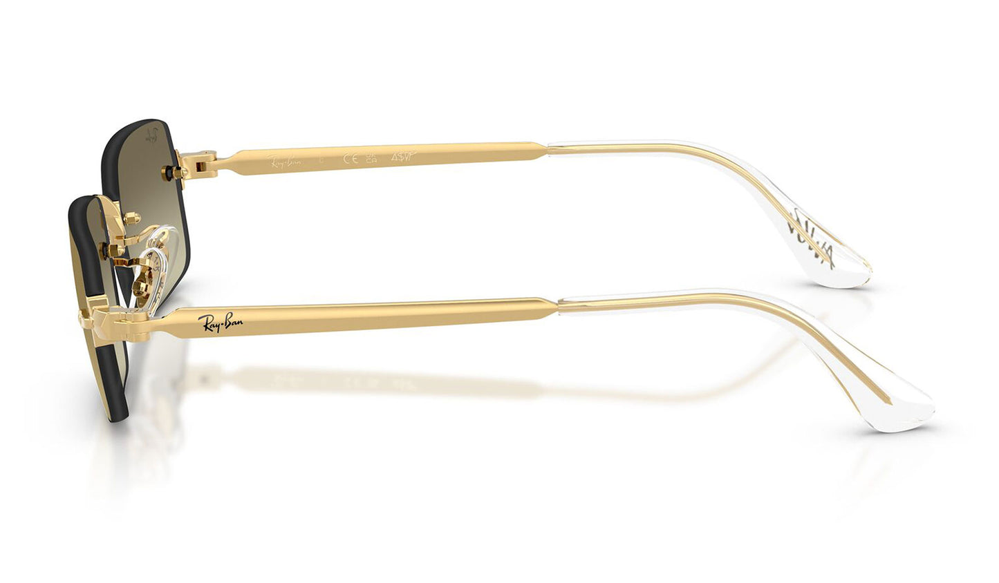 Ray-Ban RB3928 By A$AP Rocky Sunglasses - Arista Gold / Brown Mirror Gold Gradient