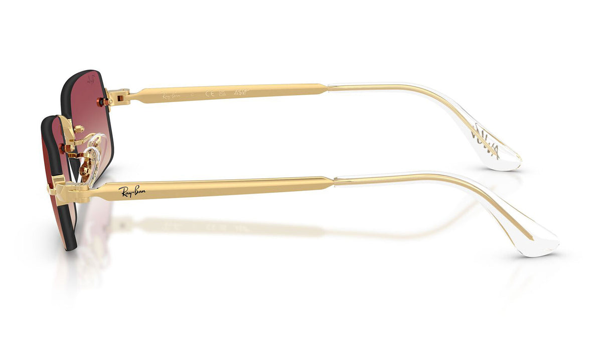 Ray-Ban RB3928 By A$AP Rocky Sunglasses - Arista Gold / Clear Gradient Dark Violet