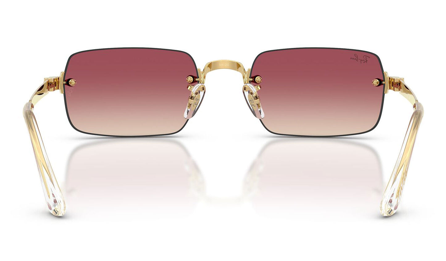 Ray-Ban RB3928 By A$AP Rocky Sunglasses - Arista Gold / Clear Gradient Dark Violet