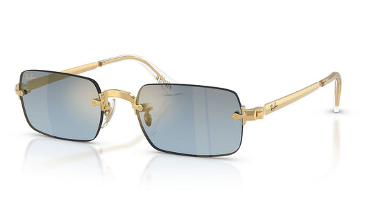 Ray-Ban RB3928 By A$AP Rocky Sunglasses - Arista Gold / Blue Gradient Dark Grey
