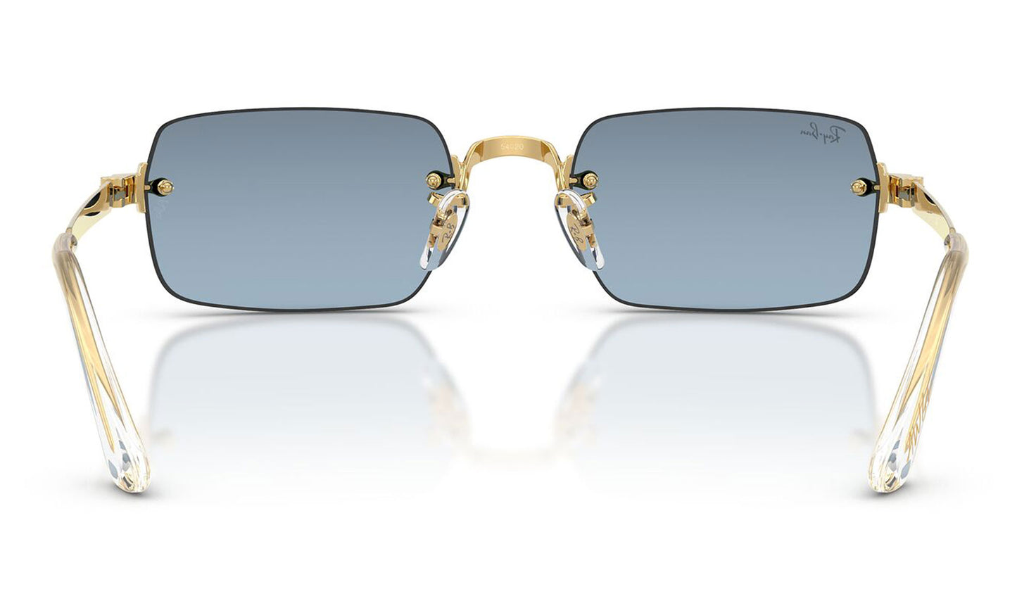 Ray-Ban RB3928 By A$AP Rocky Sunglasses - Arista Gold / Blue Gradient Dark Grey
