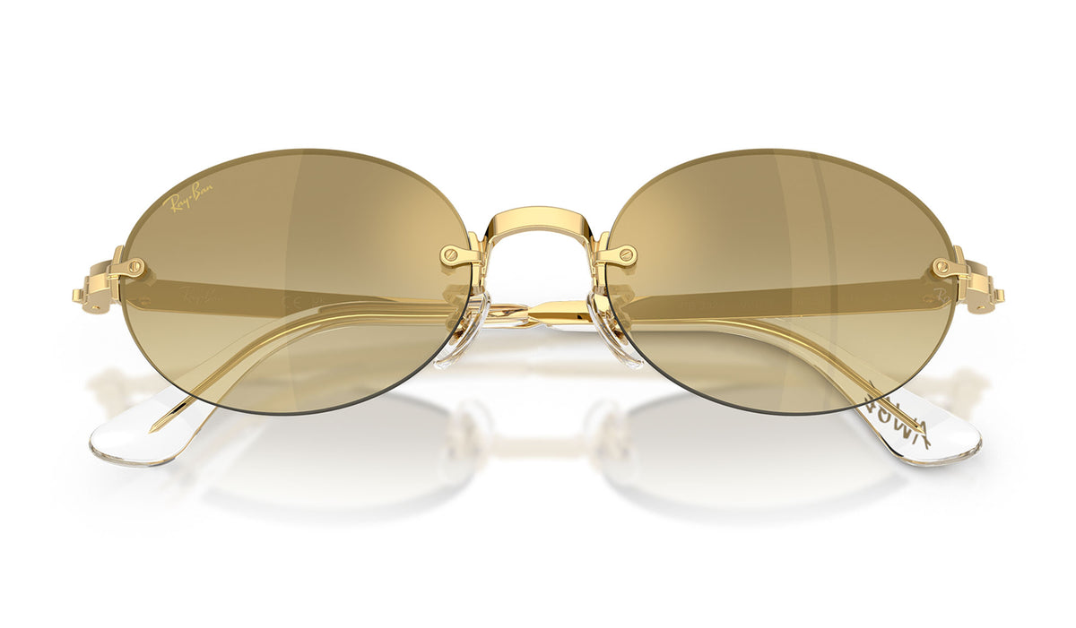 Ray-Ban RB3929 By A$AP Rocky Sunglasses - Arista Gold / Brown Mirror Gold Gradient