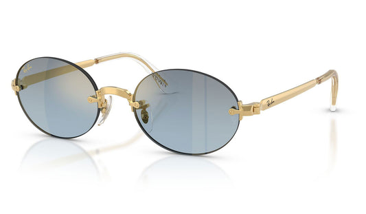 Ray-Ban RB3929 By A$AP Rocky Sunglasses - Arista Gold / Blue Gradient Dark Grey