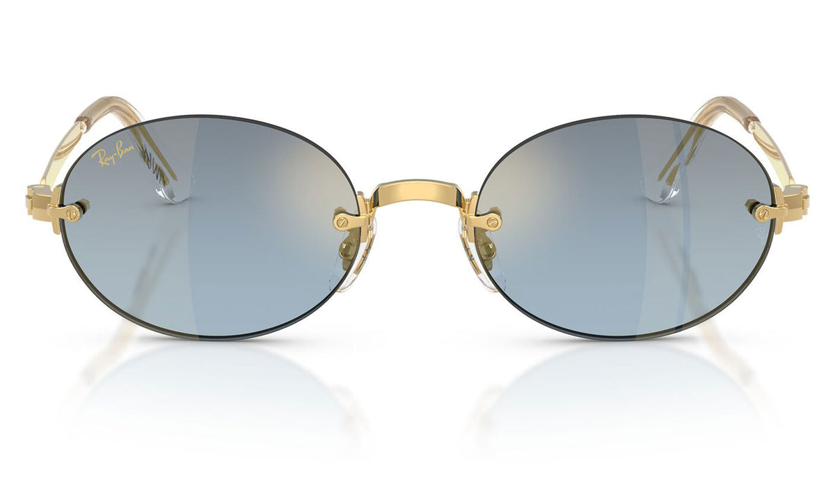 Ray-Ban RB3929 By A$AP Rocky Sunglasses - Arista Gold / Blue Gradient Dark Grey