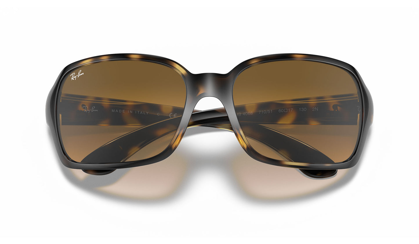 Ray-Ban RB4068 Sunglasses - Light Havana / Brown Gradient