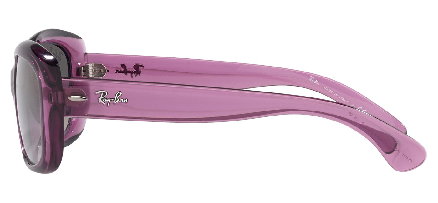 Ray-Ban RB4101 Jackie Ohh Sunglasses - Transparent Violet / Grey Gradient