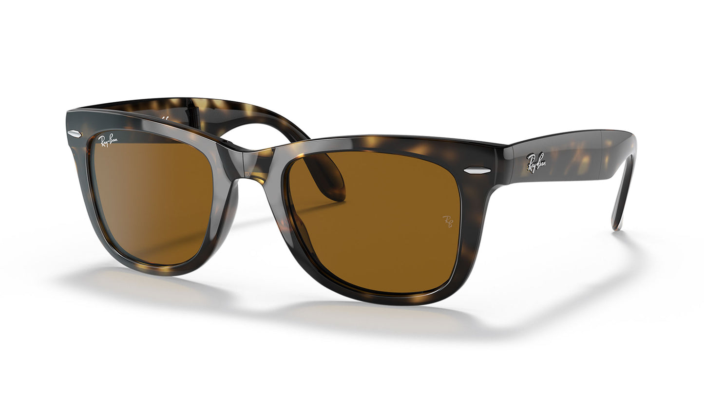 Ray-Ban RB4105 Wayfarer Folding Sunglasses - Havana / Brown