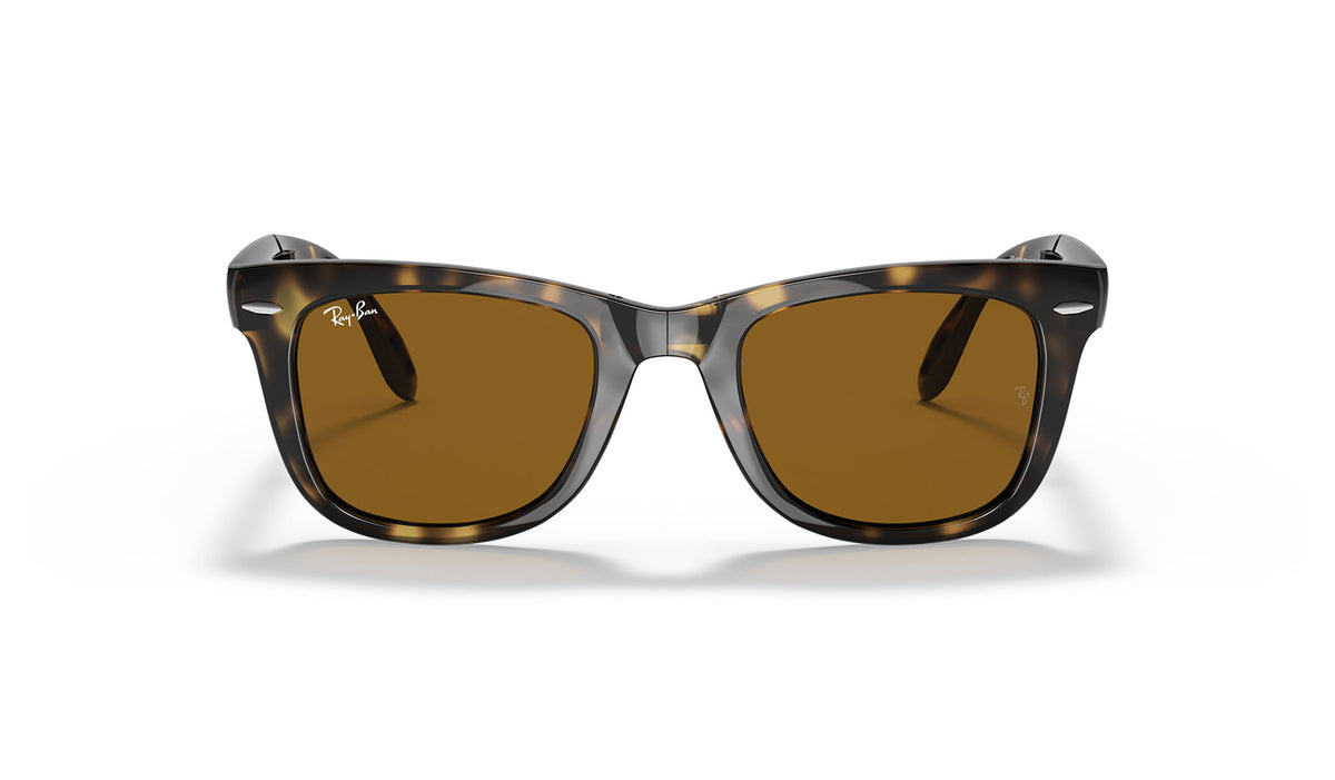 Ray-Ban RB4105 Wayfarer Folding Sunglasses - Havana / Brown