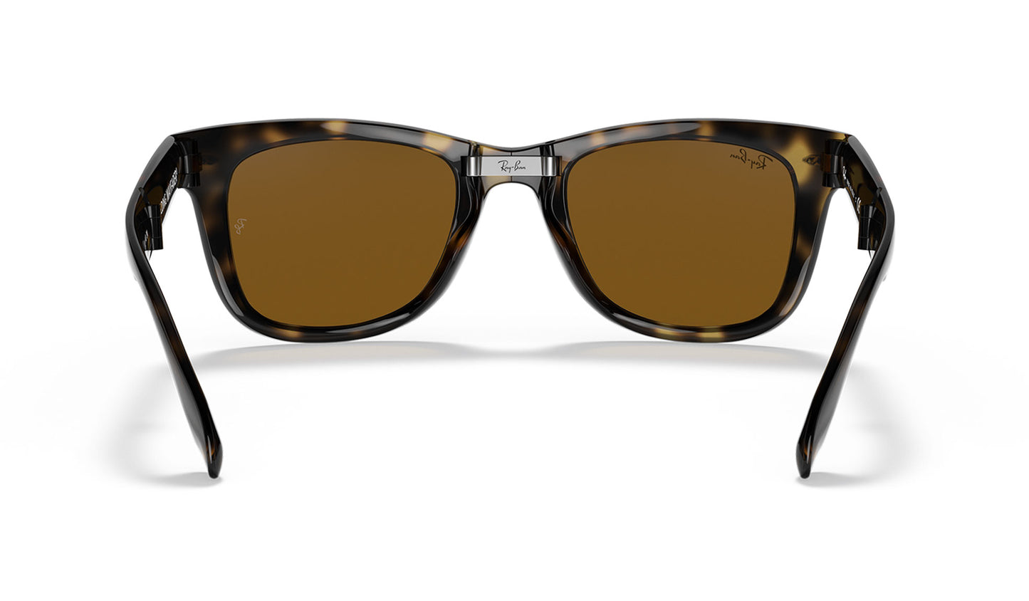 Ray-Ban RB4105 Wayfarer Folding Sunglasses - Havana / Brown