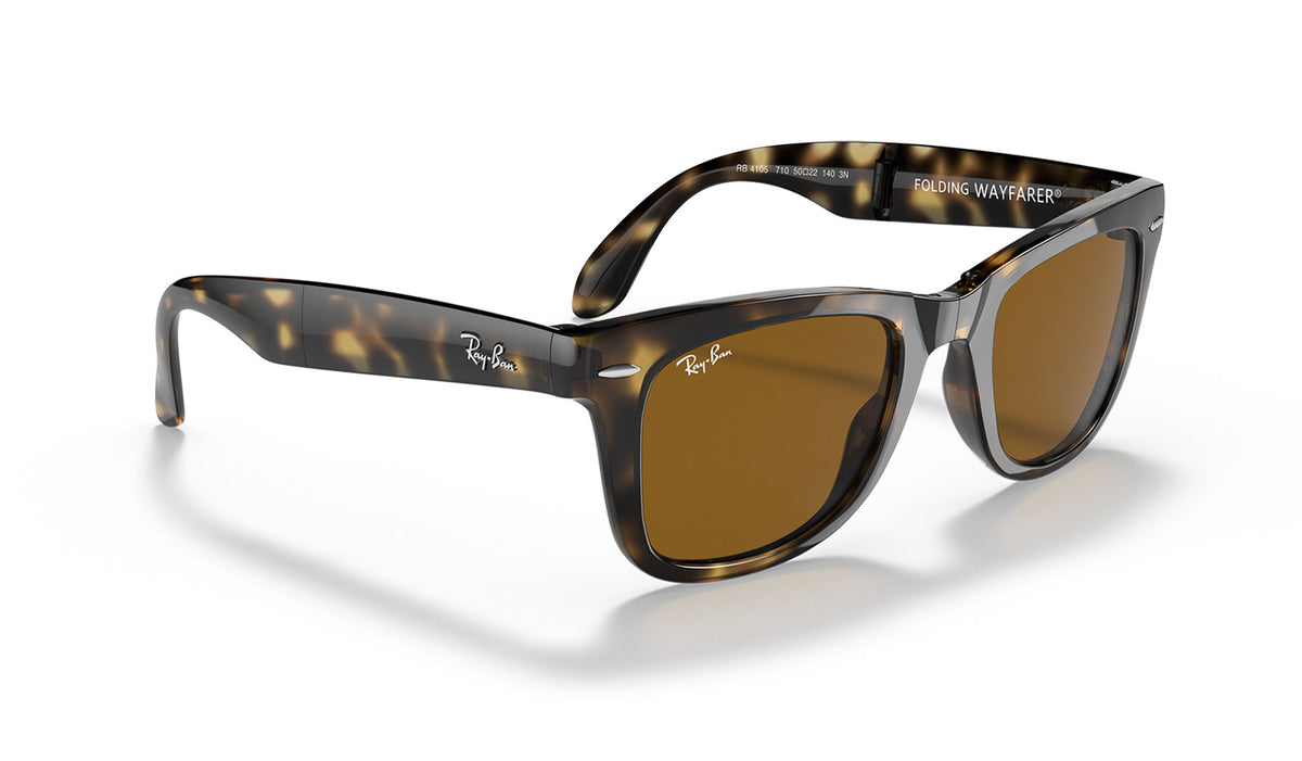 Ray-Ban RB4105 Wayfarer Folding Sunglasses - Havana / Brown