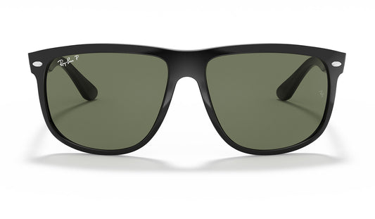 Ray-Ban RB4147 Boyfriend Sunglasses - Black / Green Polarised