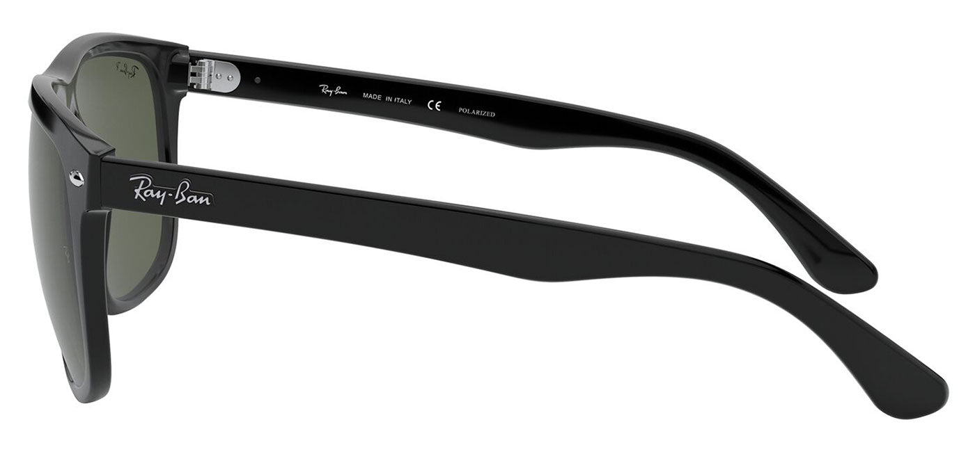 Ray-Ban RB4147 Boyfriend Sunglasses - Black / Green Polarised