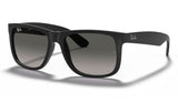 Ray-Ban RB4165 Justin Sunglasses - Rubberised Black / Grey Gradient