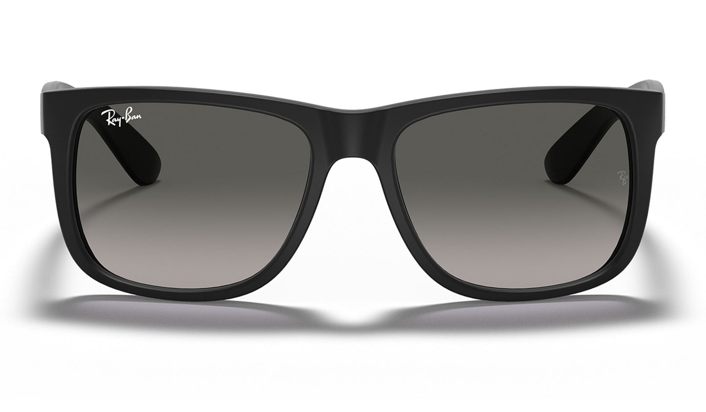 Ray-Ban RB4165 Justin Sunglasses - Rubberised Black / Grey Gradient