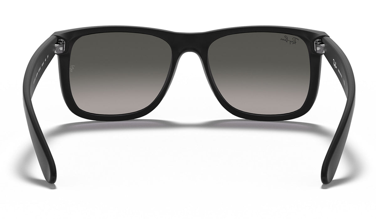 Ray-Ban RB4165 Justin Sunglasses - Rubberised Black / Grey Gradient