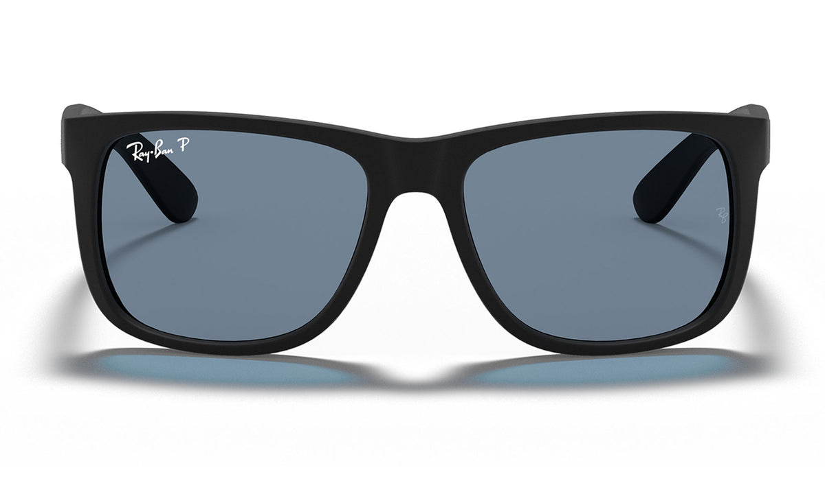 Ray-Ban RB4165 Justin Sunglasses - Black Rubber / Dark Blue Polarised