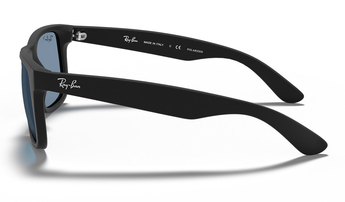 Ray-Ban RB4165 Justin Sunglasses - Black Rubber / Dark Blue Polarised