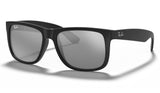 Ray-Ban RB4165 Justin Sunglasses - Matte Black / Grey Mirror