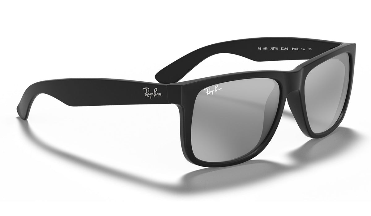 Ray-Ban RB4165 Justin Sunglasses - Matte Black / Grey Mirror