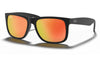 Ray-Ban RB4165 Justin Sunglasses - Rubberised Black / Orange Flash