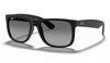 Ray-Ban RB4165 Justin Sunglasses - Rubberised Black / Grey Gradient Polarised