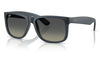 Ray-Ban RB4165 Justin Sunglasses - Rubber Blue / Gradient Grey
