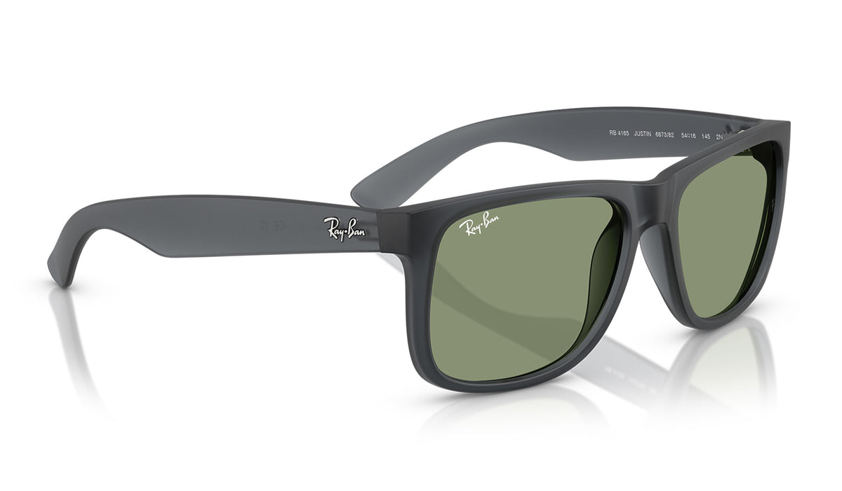 Ray-Ban RB4165 Justin Sunglasses - Opal Grey / Green