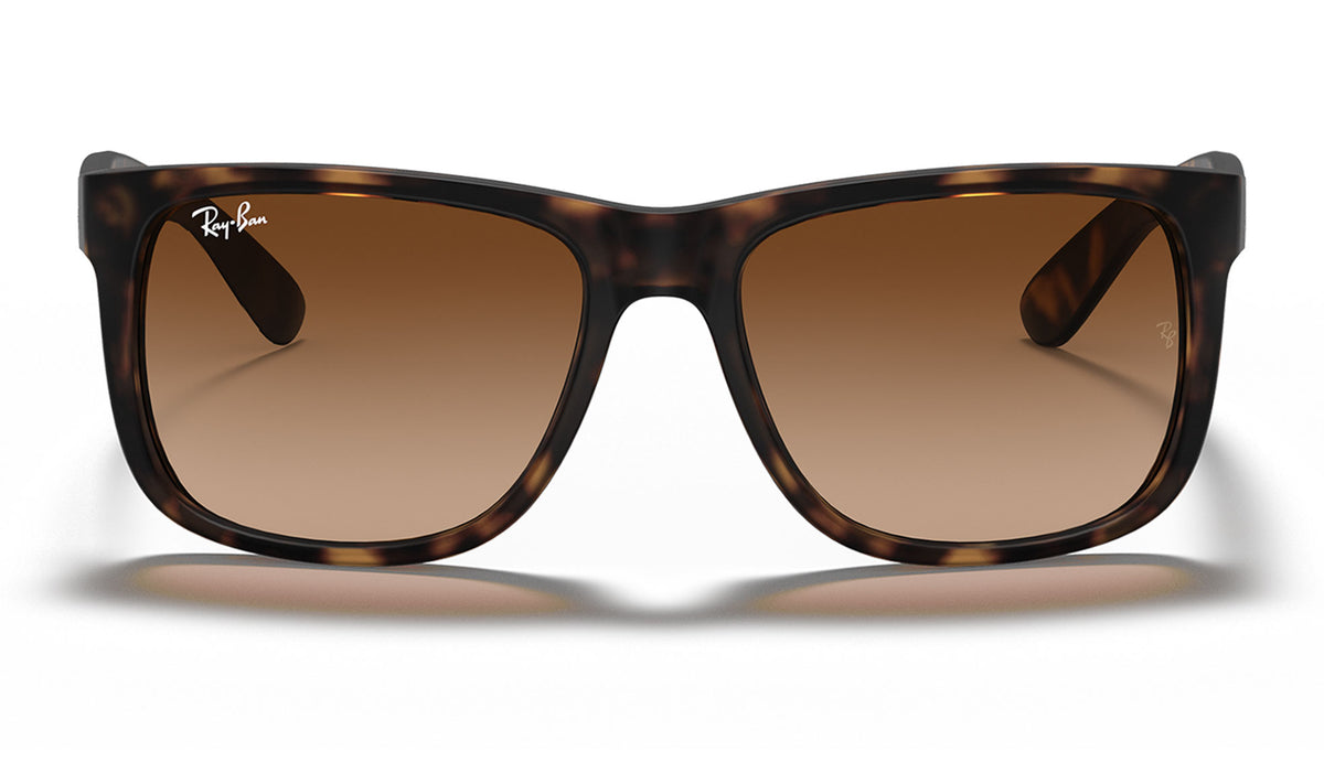 Ray-Ban RB4165 Justin Sunglasses - Rubberised Light Havana / Brown Gradient