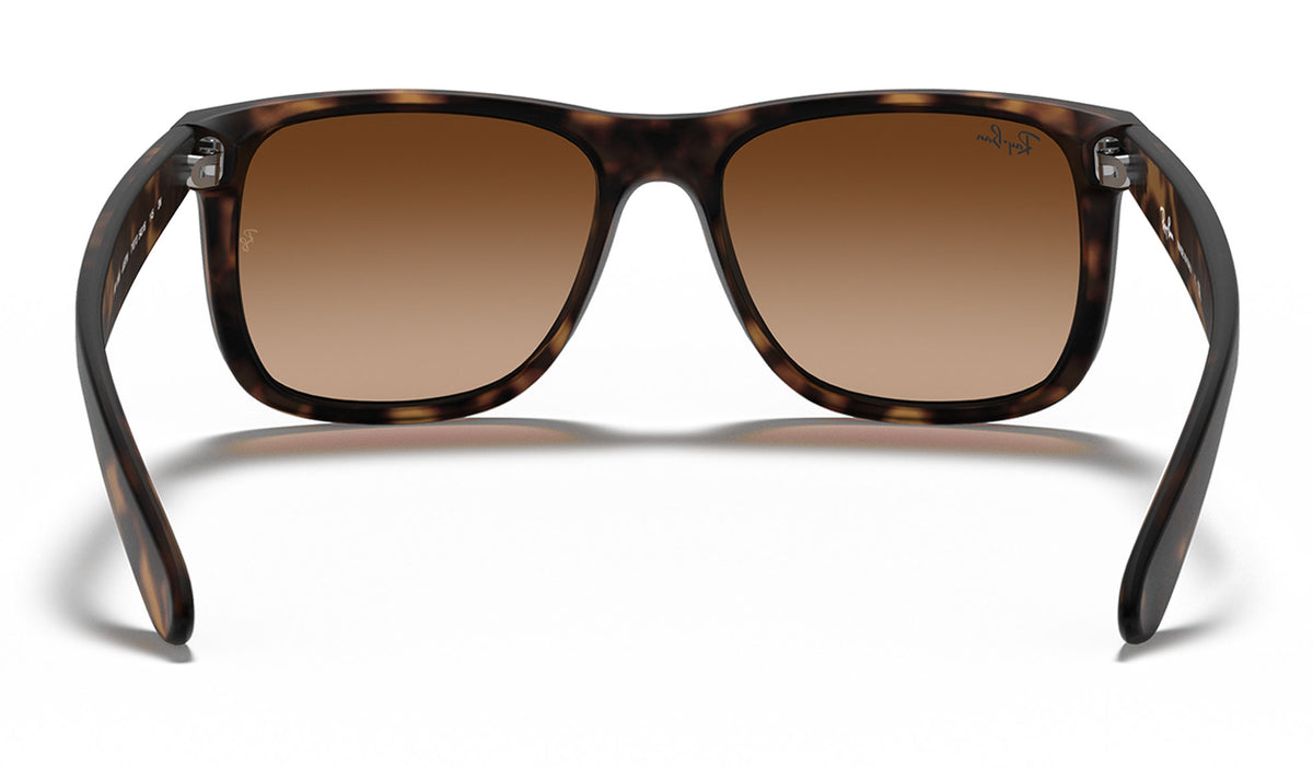 Ray-Ban RB4165 Justin Sunglasses - Rubberised Light Havana / Brown Gradient